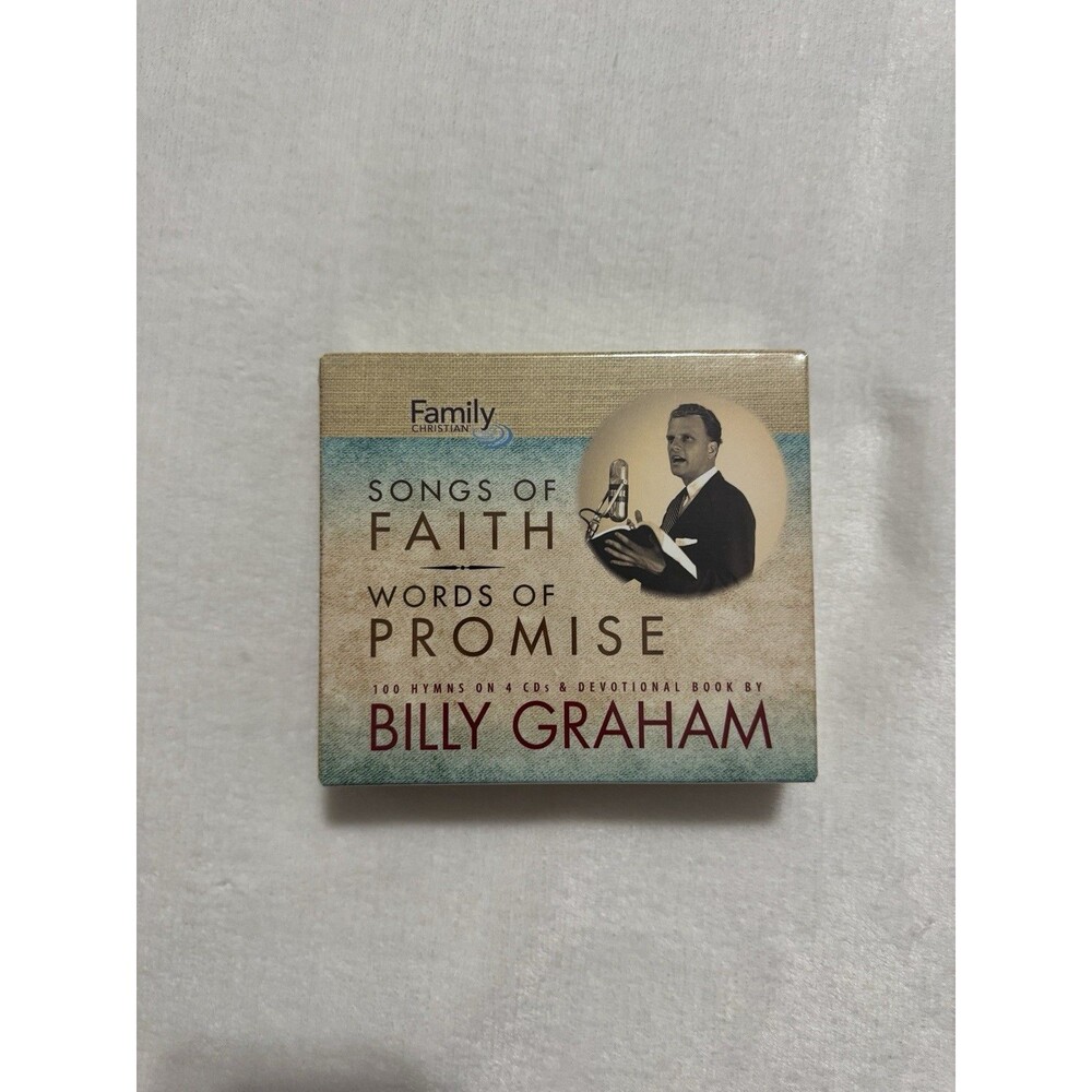 Billy Graham 100 Hymns 4 Cds Set Songs of Faith Words of Promise Devotional Book